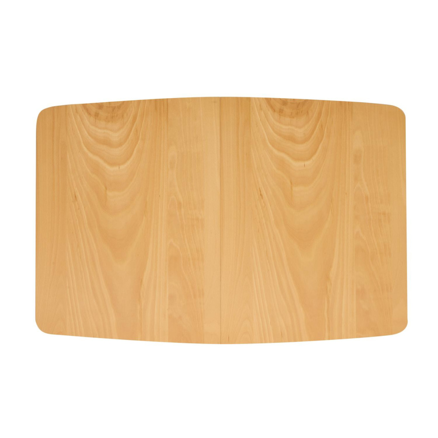 Стол обеденный раскладной Павильон/Pavillion МДФ/бук, 80х120+40х75см, натуральный фото 8