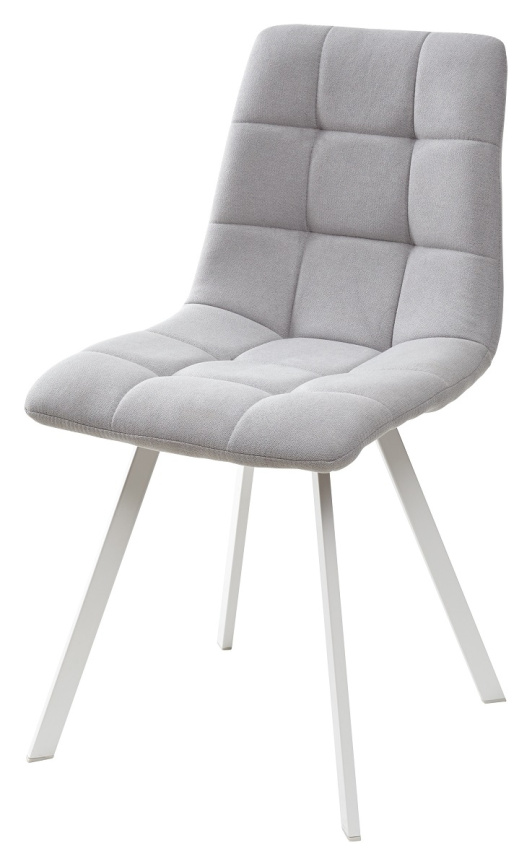 Стул CHILLI SQUARE UF860-02B серо-голубой, ткань/ белый каркас М-City фото 1