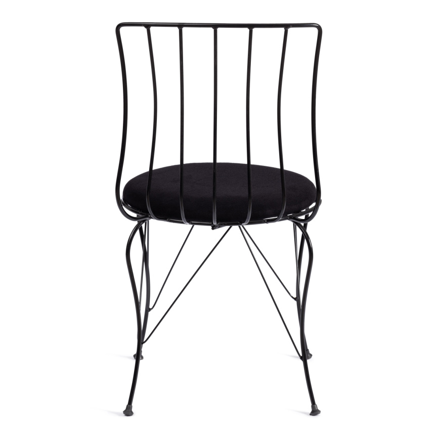Стул LALITA (mod. 172) металл/ткань,  44 х 51.5 х 85 см, Black (черный) фото 4