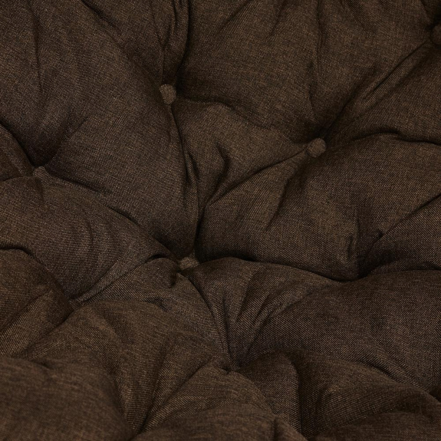 Кресло-качалка Папасан/Papasan (W 23/01 B) /с подушкой/ 115х78х104см, античный черно-коричневый, тка фото 8