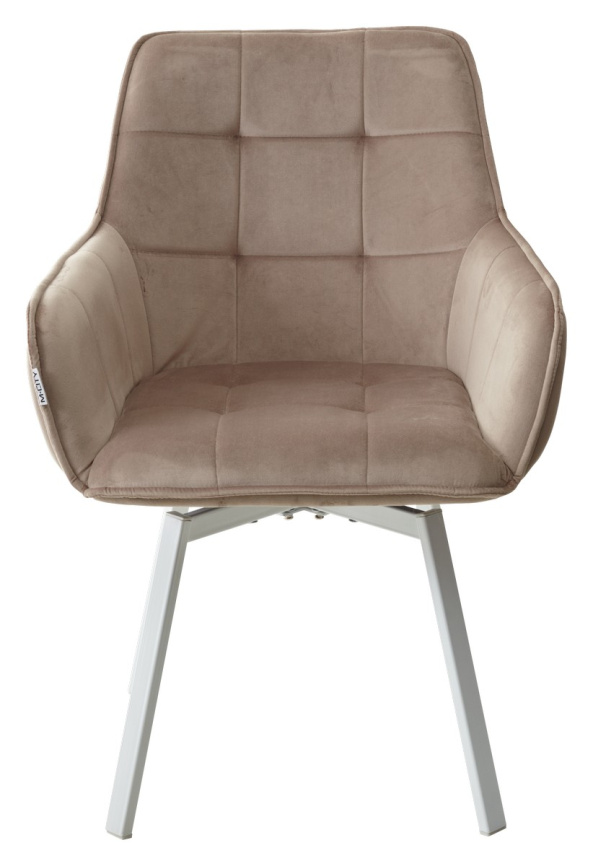 Стул MAVERICK 360 град. поворот. BLUVEL-40 BEIGE/ белый каркас, М-City фото 7