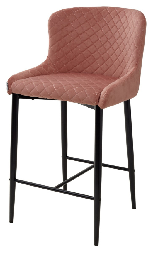 Полубарный стул ARTEMIS BLUVEL-52 PINK (H=65cm), велюр М-City фото 2