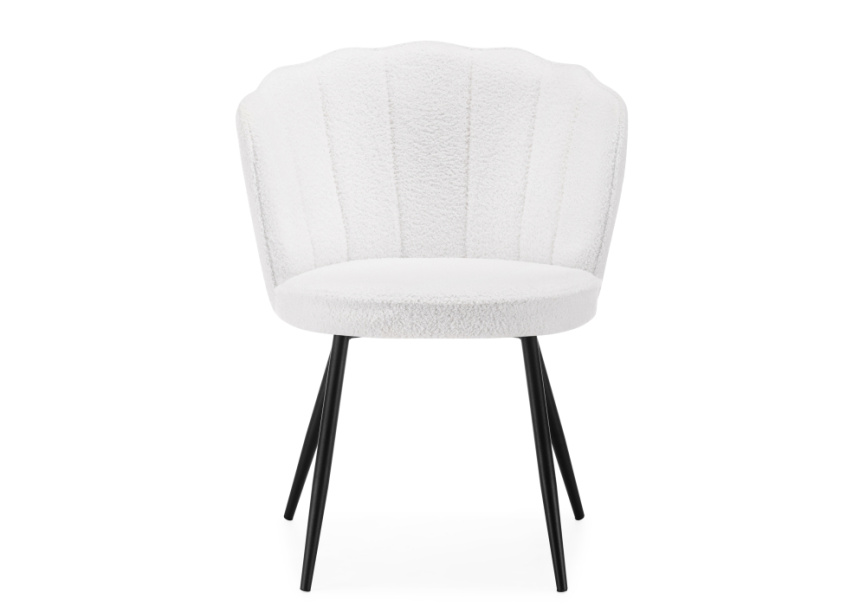 Стул на металлокаркасе Coral white / black фото 3