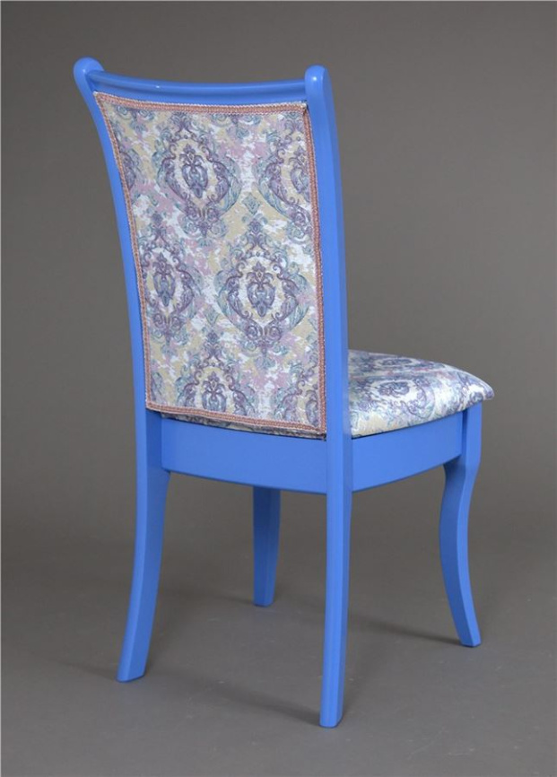 Стул Визит-1 (цвет Лаванда/ массив/гобелен Дамаск бело-голубой 3) фото 2