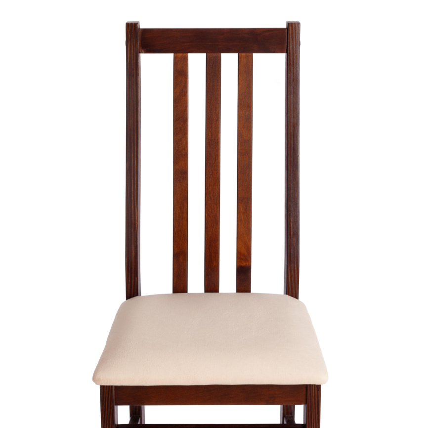 Стул Свиден/Sweden Многослойный березовый шпон, cappuchino/велюр бежевый фото 8