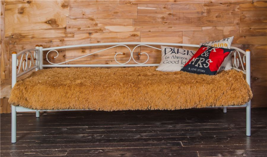 Кушетка Оптима Люкс (90х200/металлическое основание) Бежевый фото 4