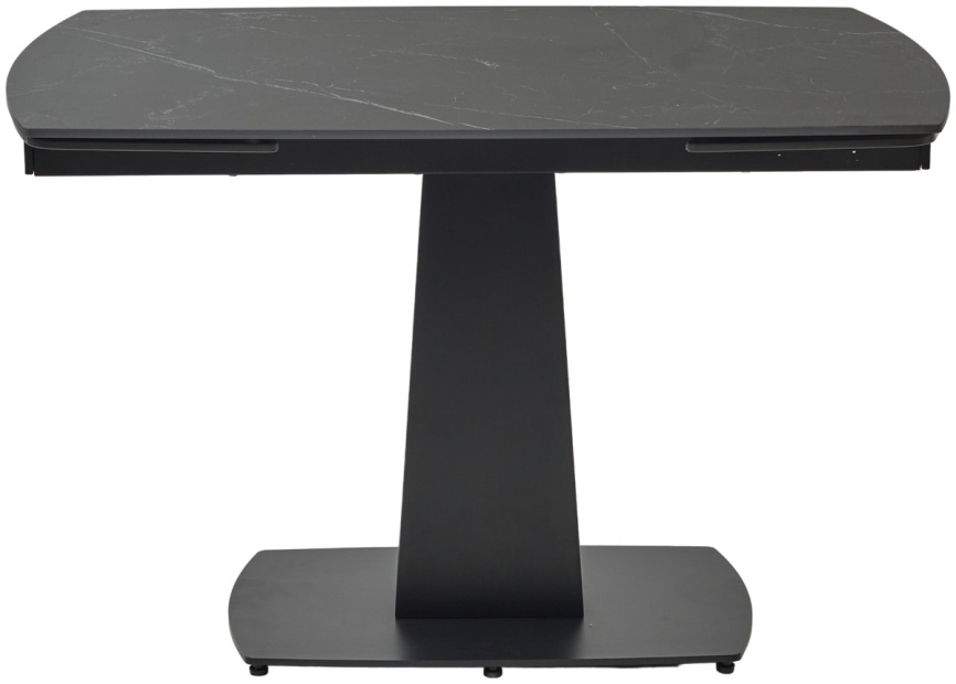 Стол БАЛД (BALDE)120 цвет ЧЕРНЫЙ МРАМОР МАТОВЫЙ (MATT BLACK MARBLE SOLID CERAMIC)/ ЧЕРНЫЙ, ®DISAUR фото 9