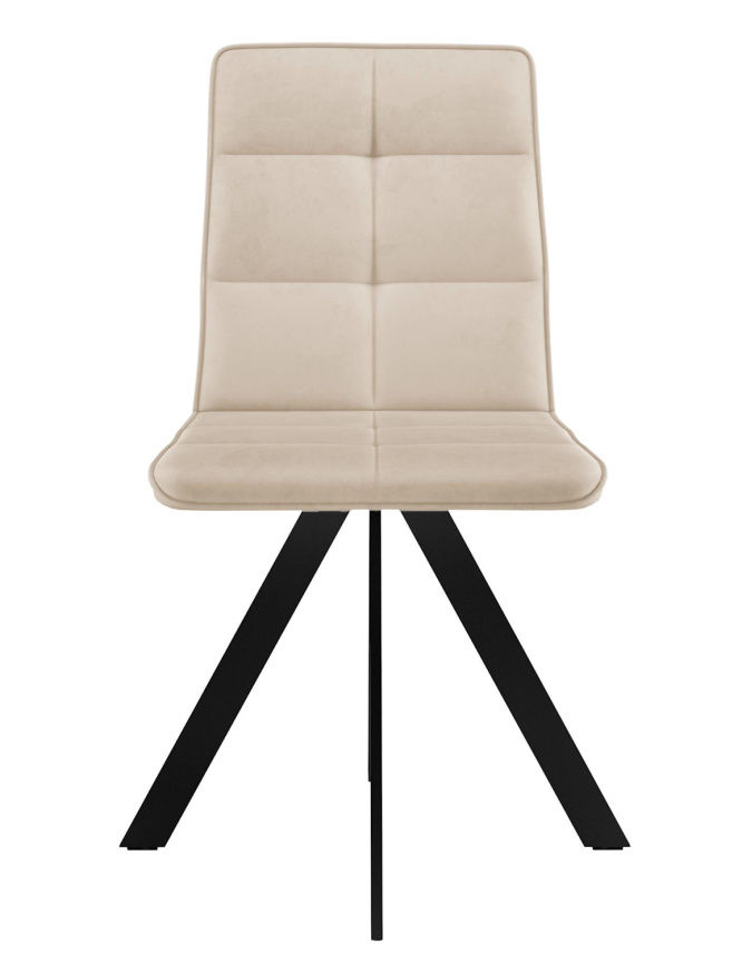 Стул DikLine 230 поворотный B03 BEIGE, ножки черные фото 3