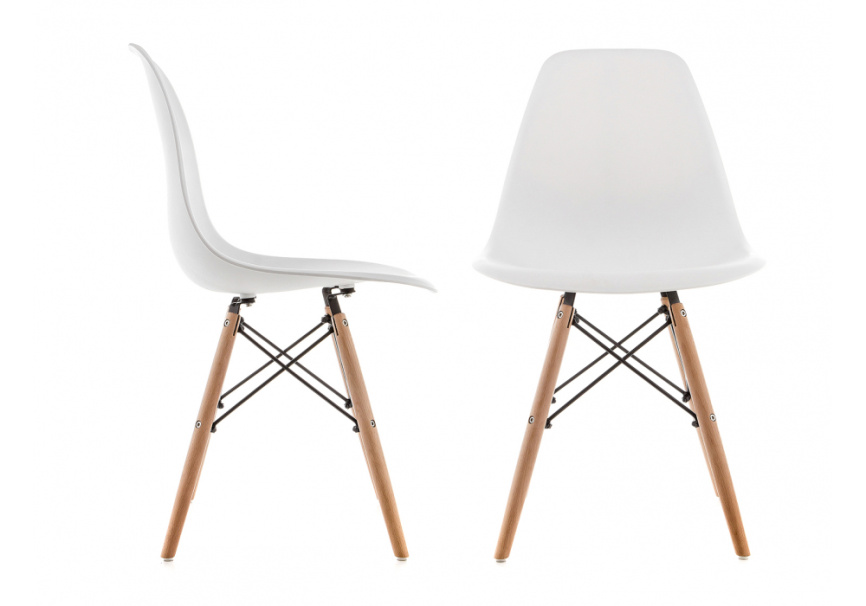 Стул деревянный Eames PC-015 white фото 9