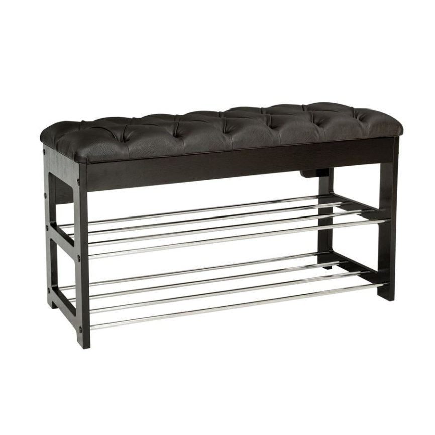 Банкетка "Грейс"  (Венге/Дунди 108, каретная стяжка) Вис фото 1