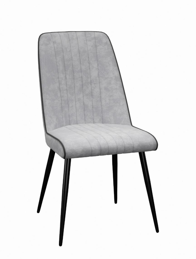Стул DikLine 325 B22 GREY, ножки черные фото 1