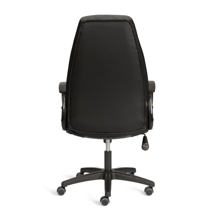 Кресло Интер/Inter (24) кож/зам/ткань, черный/серый, 36-6/207/TW-12/TW-11 фото 7