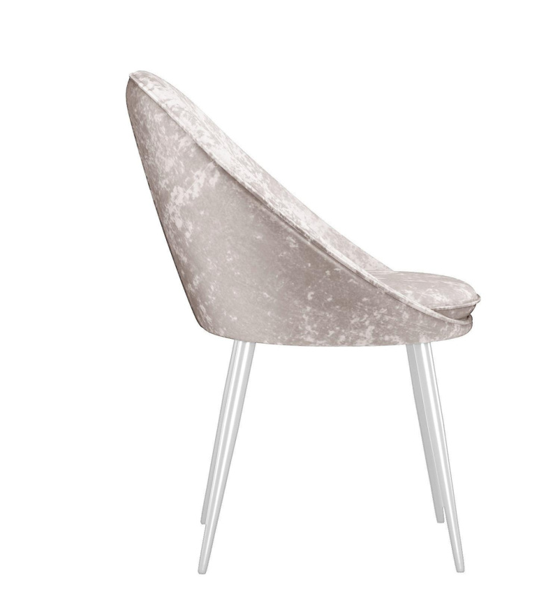 Стул DikLine 234 поворотный, M02 бежевый, ножки белые фото 3