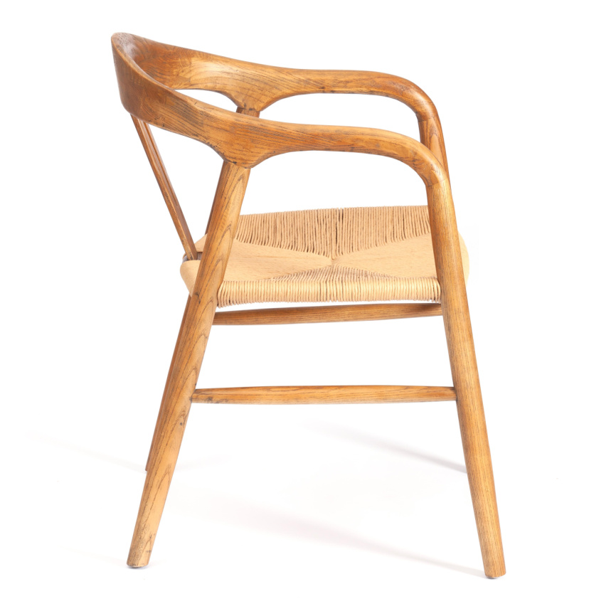 Стул VALI дерево вяз/бечевка, Груша (№3), 50х46х77 см фото 4