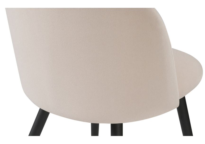 Стул на металлокаркасе Gabi beige / black / gold фото 5