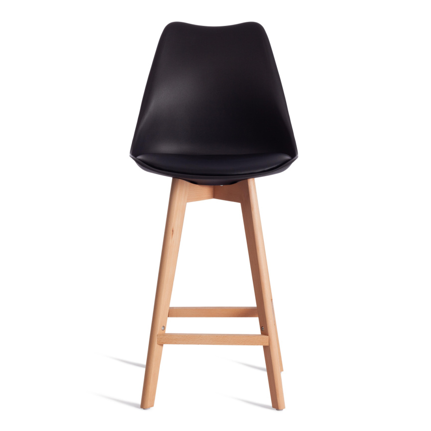 Стул барный TULIP BAR (mod. C1014H-1) / 2 шт. в упаковке пластик/дерево, 42 х 47,5 х 104 см, Black ( фото 7