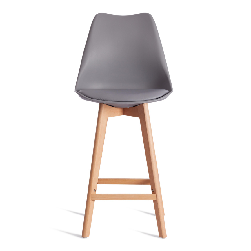 Стул барный TULIP BAR (mod. C1014H-1) / 1 шт. в упаковке пластик/дерево, 42 х 47,5 х 104 см, Grey (с фото 8
