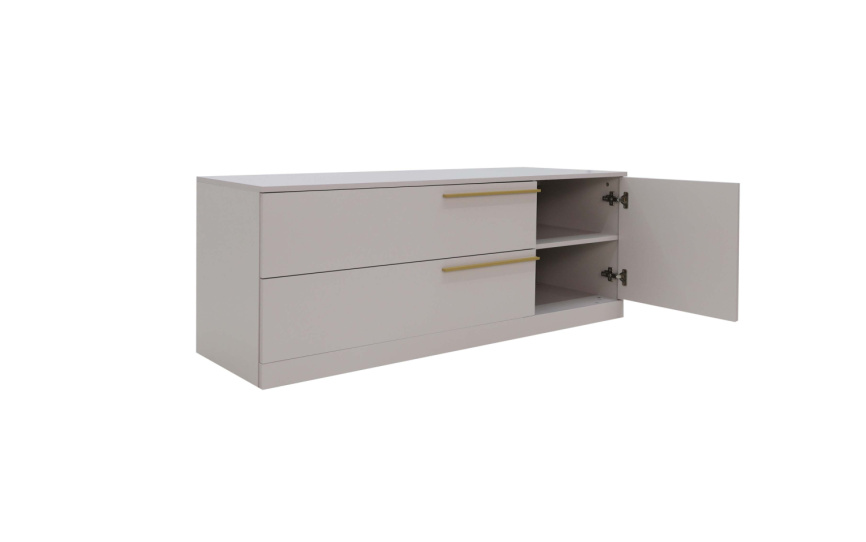 Тумба ТВ  Николь-3, Сатиновое золото фото 9