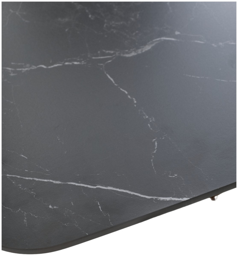 Стол BLANCO 160 MATT BLACK MARBLE SOLID CERAMIC / Орех, ®DISAUR фото 6