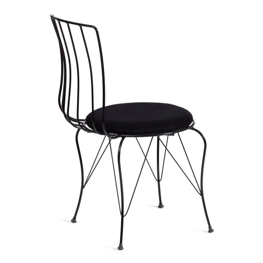 Стул LALITA (mod. 172) металл/ткань,  44 х 51.5 х 85 см, Black (черный) фото 3