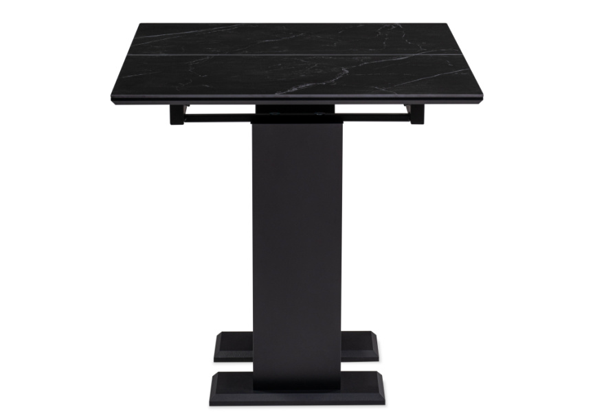 Керамический стол Иматра 140(180)х80х76 черный мрамор / черный фото 4