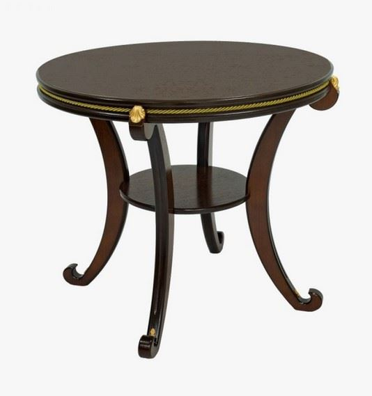 Стол журнальный "Глория М" (орех) Вис фото 1