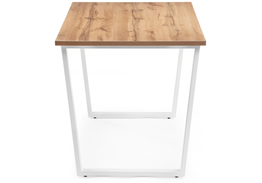 Стол деревянный Лота Лофт 140х80 белый матовый / дуб крафт золотой фото 3