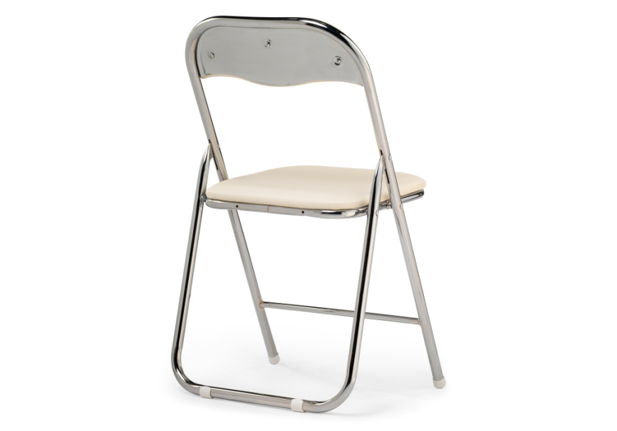 Стул на металлокаркасе Fold 1 складной beige / chrome фото 5