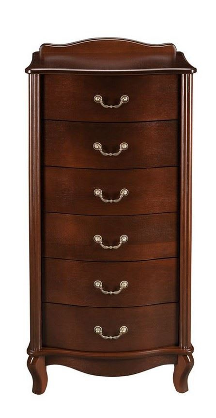 Комод "Джульетта" узкий 6 ящ. (орех ) Вис фото 2