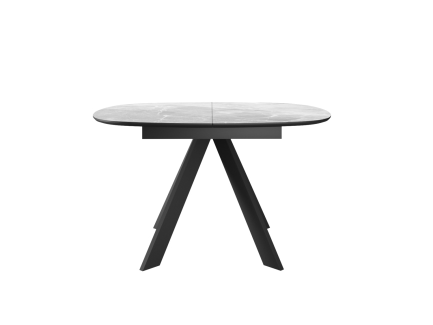 Стол DikLine BK100 Керамика Серый мрамор/подстолье черное/опоры черные фото 2