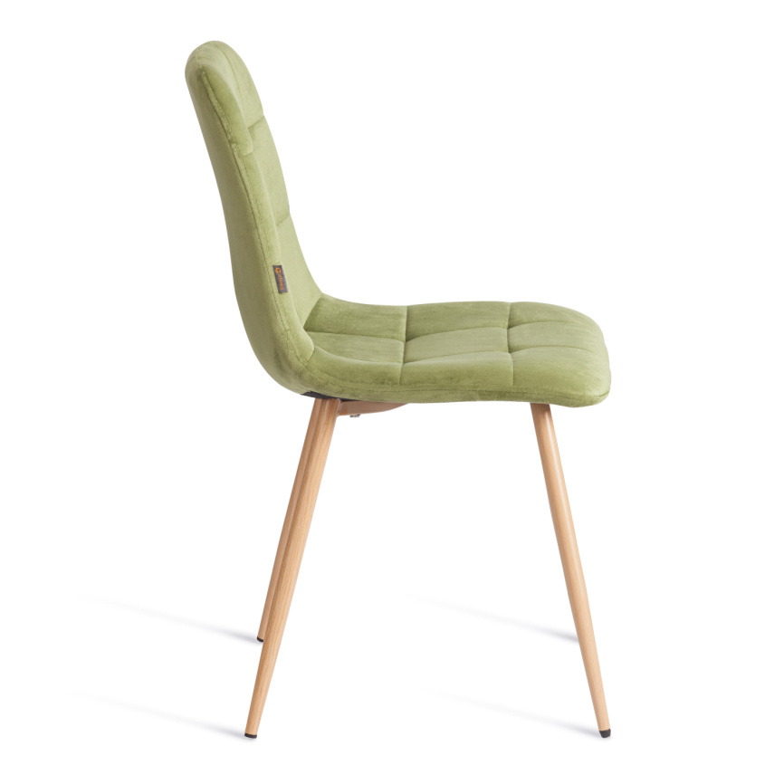 Стул CHILLY (mod. JSC-220) Велюр/металл , 44,5х52,5х88 см, Green (зеленый) HLR54 / натуральный фото 5
