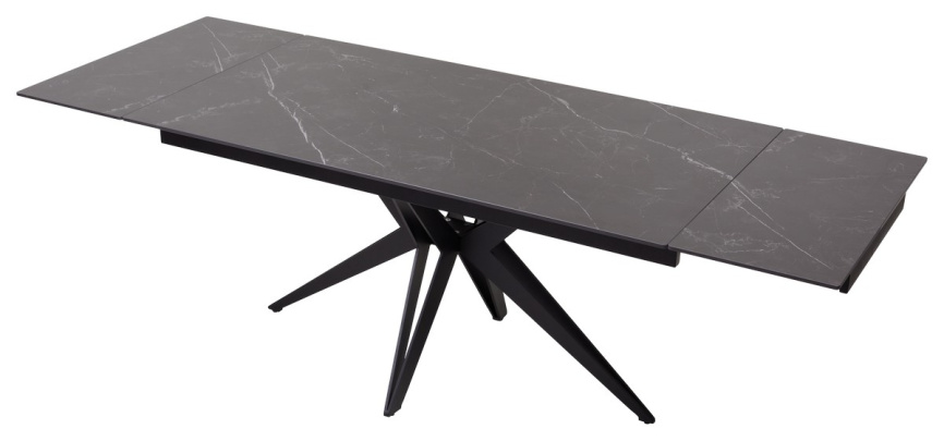 Стол FORIO 160 MATT BLACK MARBLE SOLID CERAMIC / BLACK, ®DISAUR фото 3