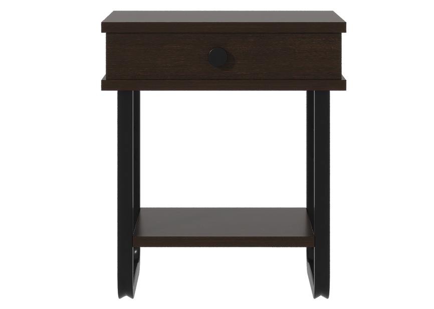 Тумба прикроватная ГРЕТА ММД 205 чёрный/венге фото 4