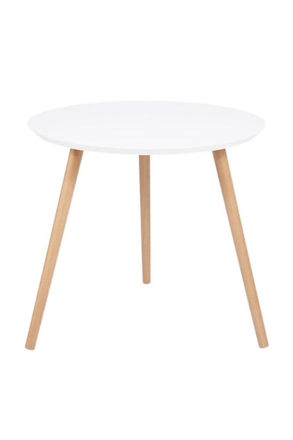 Стол журнальный "Омега 2" (Белый / Натуральный / без шпона) фото 3