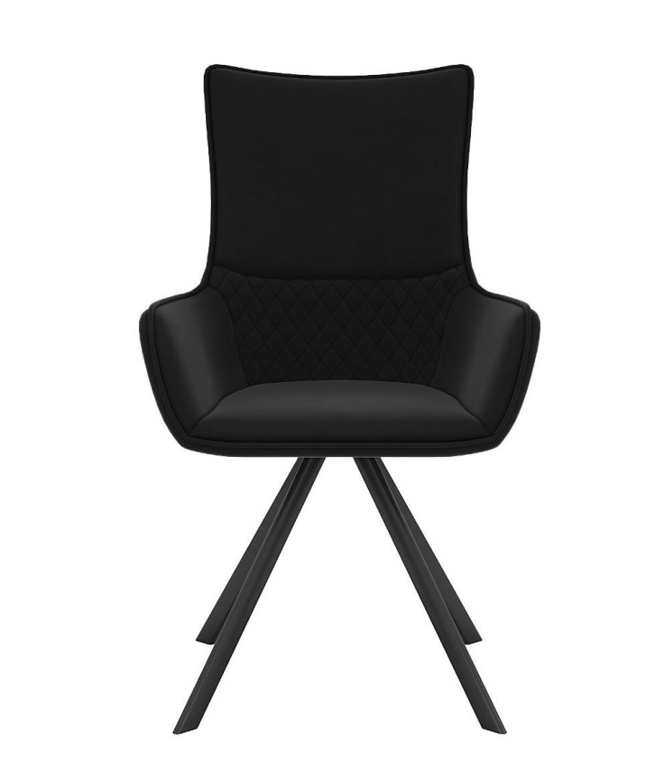 Стул DikLine 289 поворотный К21 черный, ножки черные фото 2