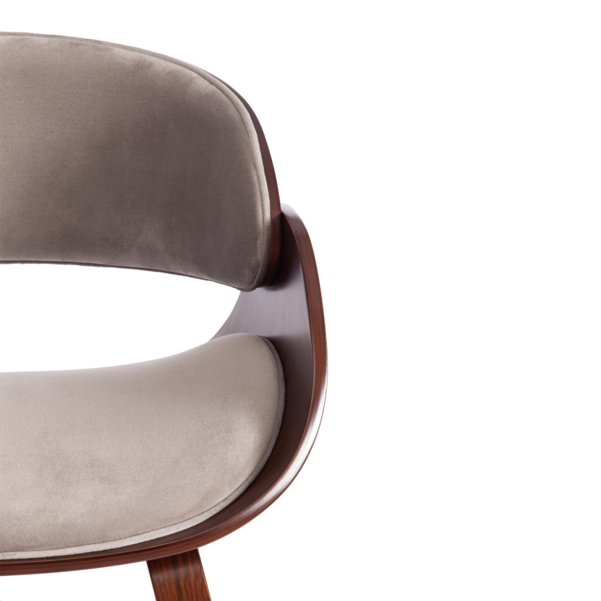 Стул Ландо/Lando (мод.8036) дерево/ткань, 59х53х75см, орех/серый фото 6