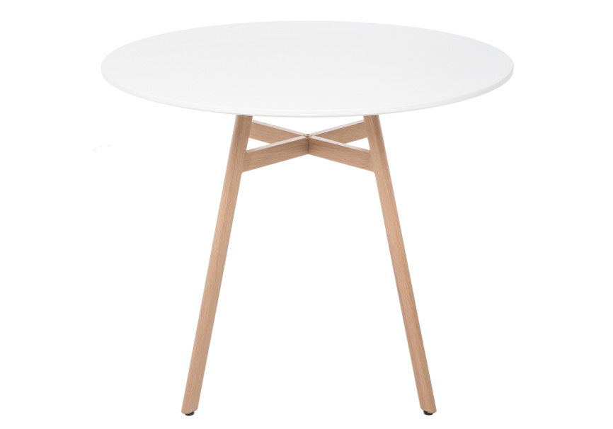 Стол деревянный Skandi 90 белый фото 2