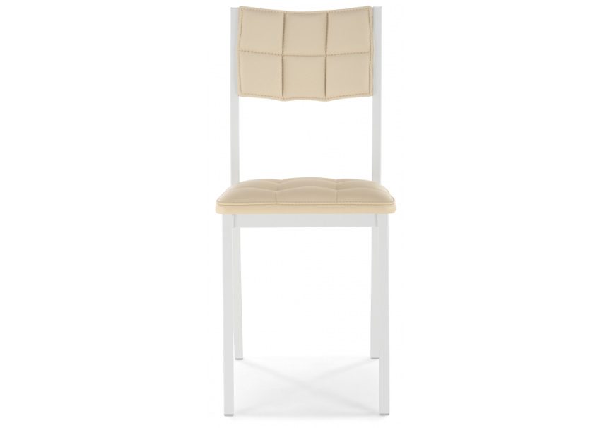 Стул на металлокаркасе Бекал кожзам d1 / белый фото 3