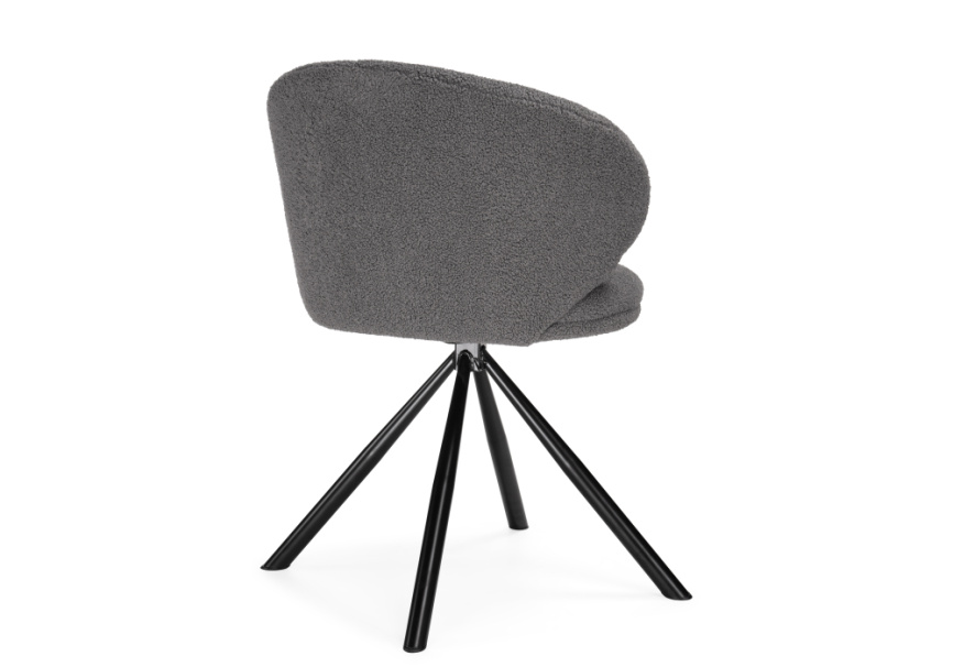 Стул на металлокаркасе Solomon крутящийся gray / black фото 5