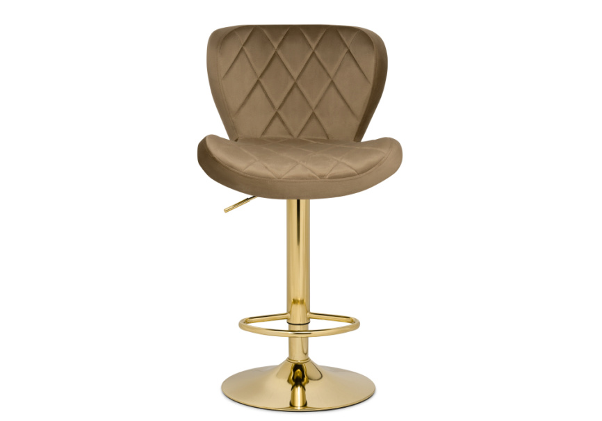 Барный стул Porch dark beige / golden фото 2