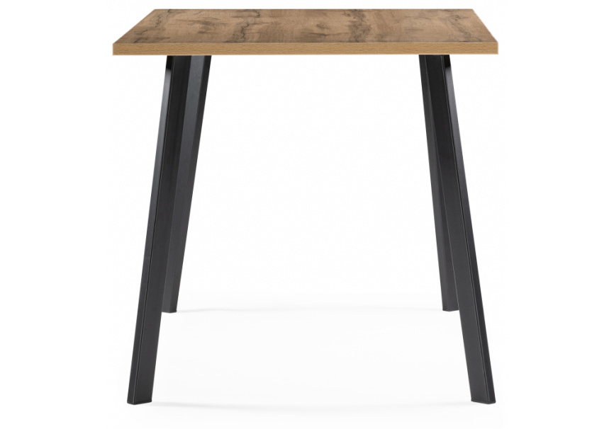 Стол деревянный Тринити Лофт 140x80 дуб крафт золотой / черный матовый фото 3