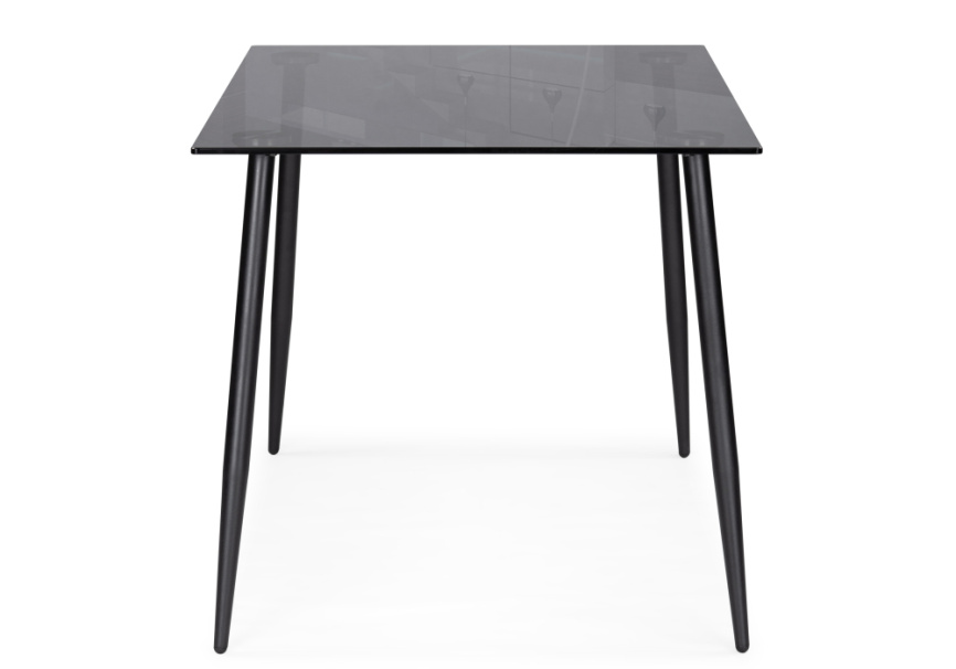 Стол стеклянный Smoke 120х80х75 clear gray / black фото 3