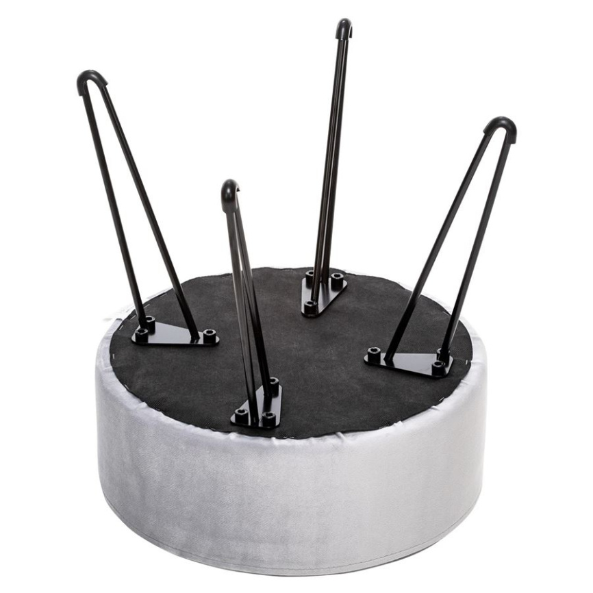 Пуф Кома (ткань велюр Светло-серый) фото 5