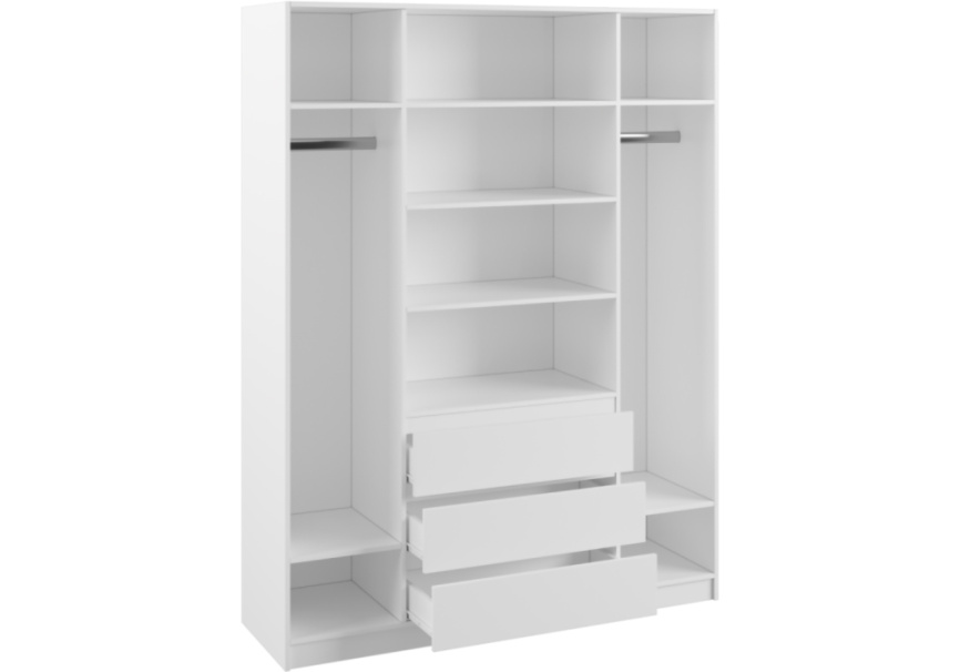 Шкаф Мадера ЛДСП белый фото 2