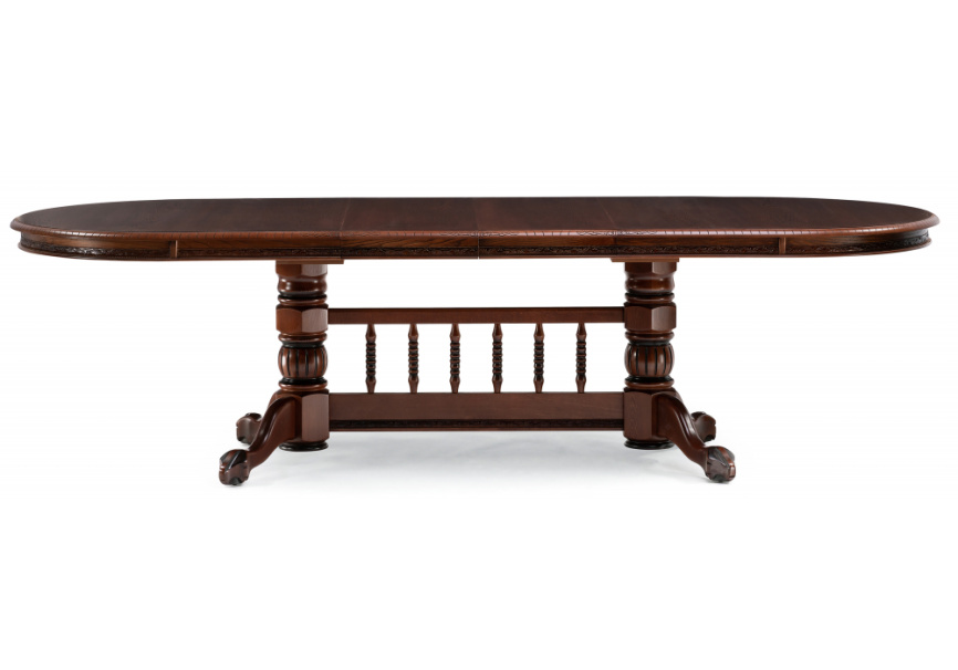 Стол деревянный Кантри орех с коричневой патиной фото 6