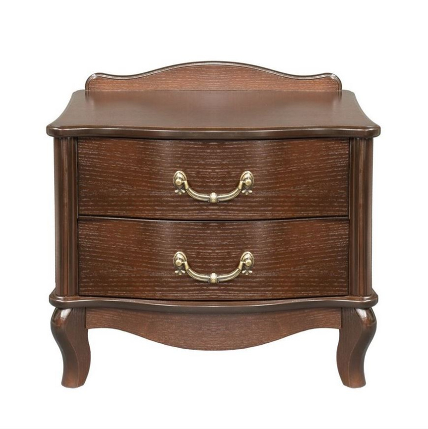 Тумбочка прикроватная "Джульетта" 2 ящ. (орех) Вис фото 2