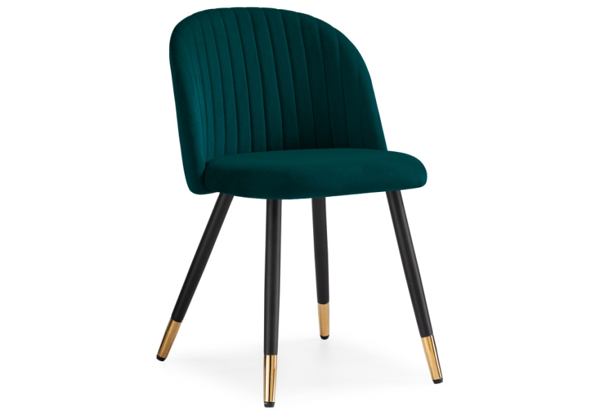 Стул на металлокаркасе Gabi green / black фото 1