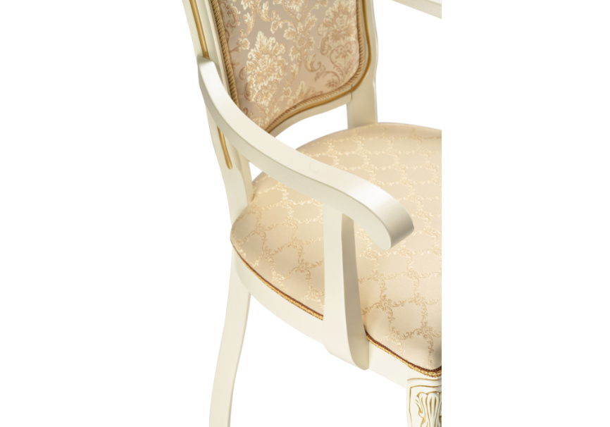 Стул деревянный Руджеро патина золото / бежевый фото 7