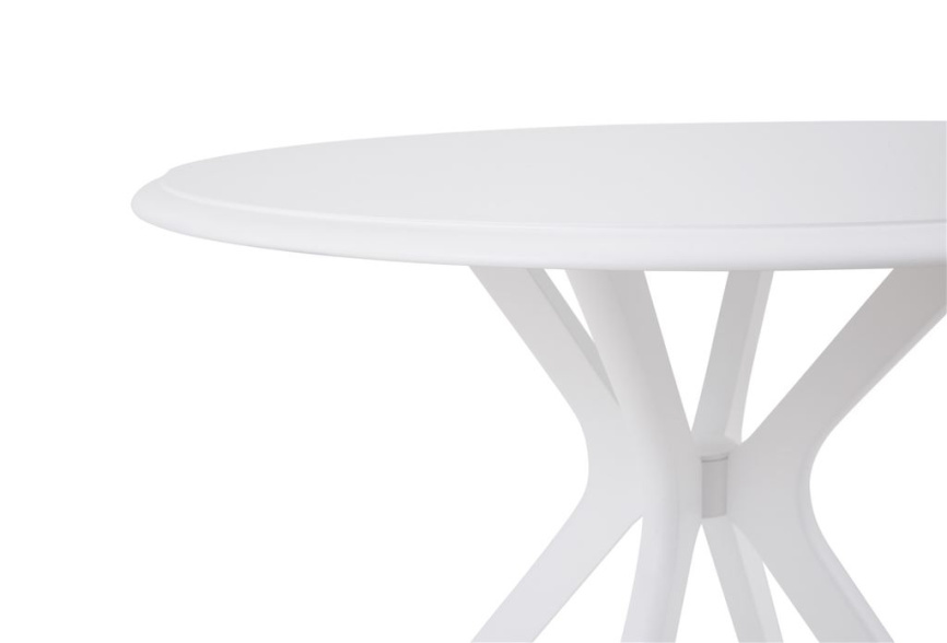 Стол Пекин не раздвижной (1000*1000/цвет столешницы Белый/цвет ножек Белый) фото 4