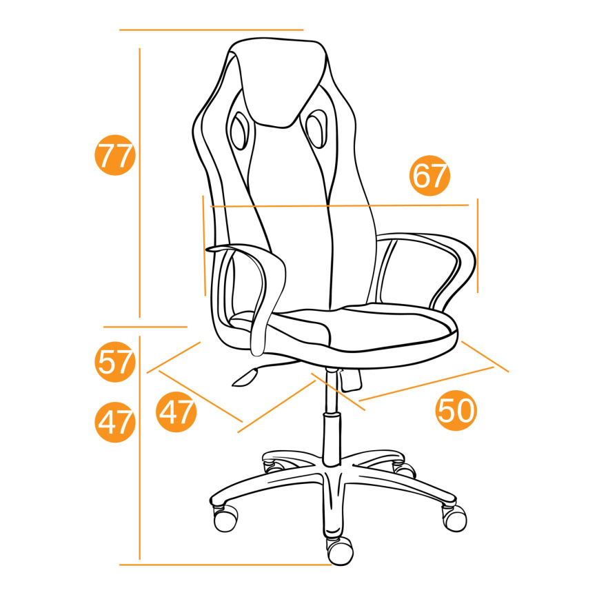 Кресло Рейсер Гт Нью/Racer Gt New кож/зам/ткань, металлик/красный, 36/08 фото 17